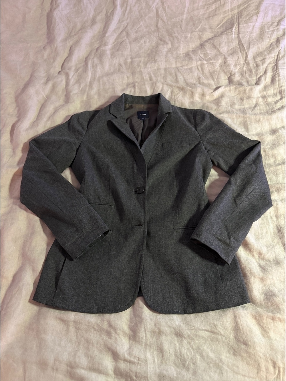 gap y2k charcoal blazer